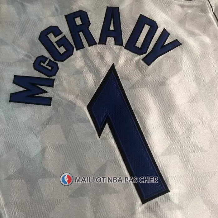 Maillot Orlando Magic Tracy McGrady NO 1 Mitchell & Ness 2000-01 Blanc